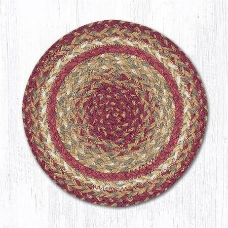 CAPITOL IMPORTING CO Scarlet Miniature Swatch Round Rug, 10 in. 46-991